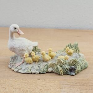 Vintage Signed 1982 Lowell Davis Ducks Figurine- Out of Step RFD Scotland Schmid